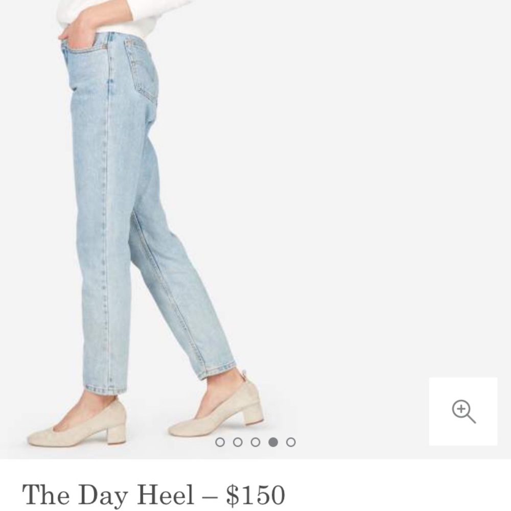 *SOLD* Everlane day heel, natural suede